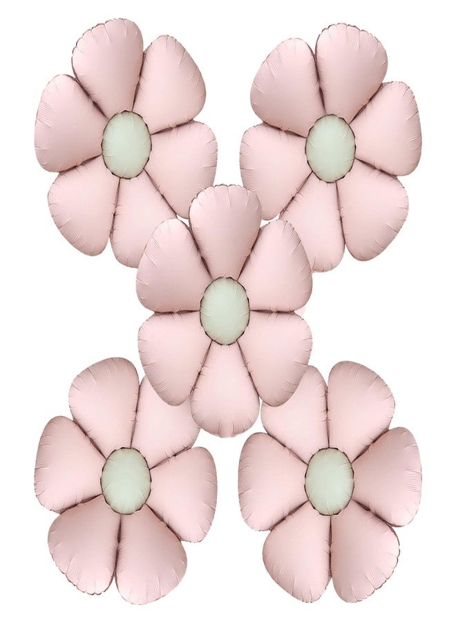 PLAP Flowers Birthday Party Balloons Daisies Happy Birthday Party Decorations (Pink) - Image 1